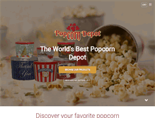 Tablet Screenshot of popcorndepot.com